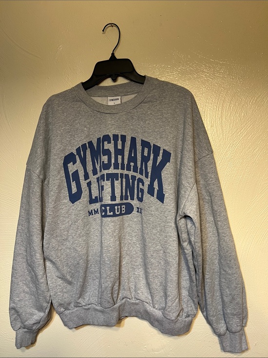Gymshark Sweaters - Gymshark Oversized Gray & Blue Crewneck Sweatshirt Large